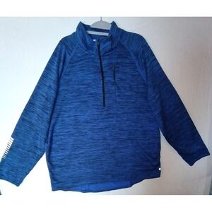 Xersion Pullover Sweater Mens XL Blue Quick Dri Athletic Quarter Zip Running Top